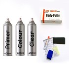 Volkswagen TOUCH UP SPRAY PAINT LD7U, M3, M3M3 3 CANS & PUTTY KIT