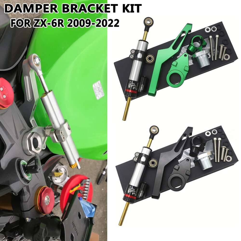 ZX-6R Steering Stabilize Damper Bracket Mount Kit For Kawasaki