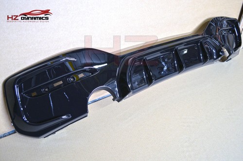 DIVISOR DE PARACHOQUES DIFUSOR TRASERO NEGRO BRILLANTE PARA BMW SERIE 1 F20 F21 LCI 2015-19 - Imagen 7 de 8