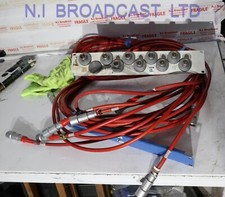 8x triax lemo tailboard with 5m cable approx phg.4m connectors etc 