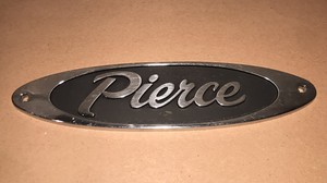 Small Metal Pierce Fire Truck Emblem | eBay