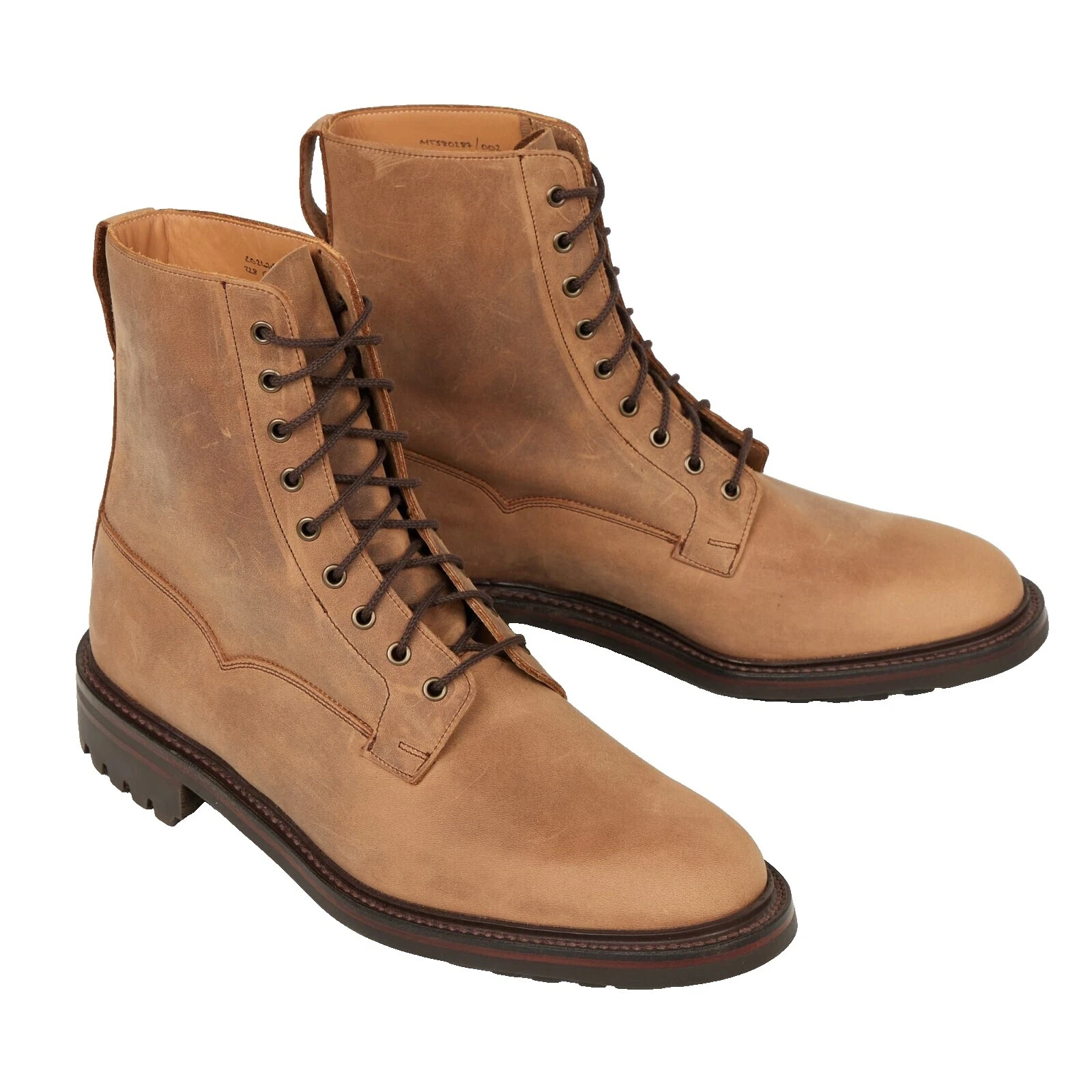 Parte superior de cuero marrón Botas Crockett & Jones para hombres