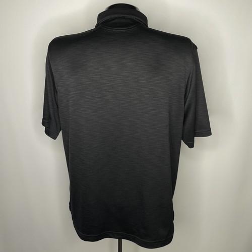 Camisa Polo Under Armour Para Hombres Grande Negra Golf Doral Rendimiento Absorbe HeatGear - Imagen 5 de 8