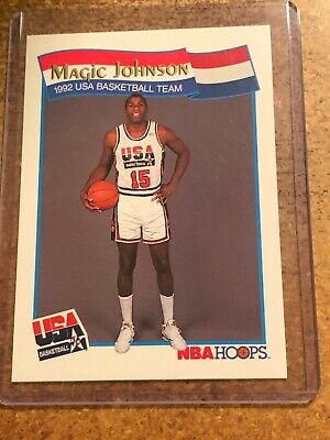 1991-92 NBA Hoops McDonalds Team USA Basketball # 54 Magic 1991-92 NBA Hoops McDonalds Team USA Basketball # 54 Magic