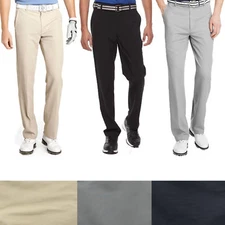 IZOD Golf Pants Men's Performance 5 Pocket Flat Front Stretch Microfiber Pant