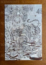 JAMES JEAN White Tiger Handbill Art Postcard Frame it! Mini Print Poster