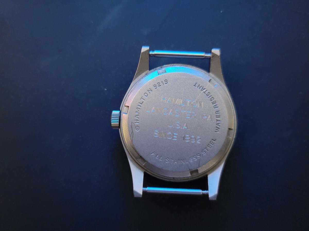 Vintage HAMILTON Khaki 9219 33mm Mechanical | eBay Vintage HAMILTON Khaki 9219 33mm Mechanical | eBay