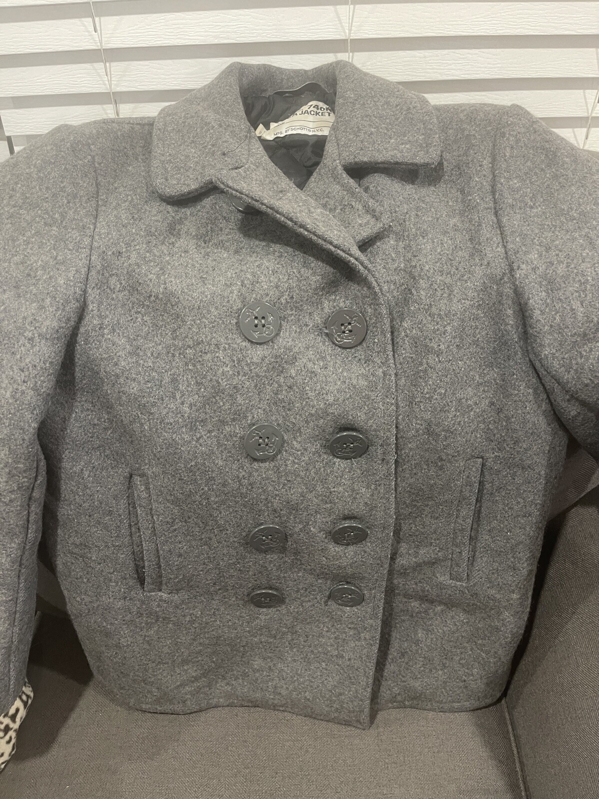 Schott 90 /jacket/38/wool/brw/plain/schott pea - Gem
