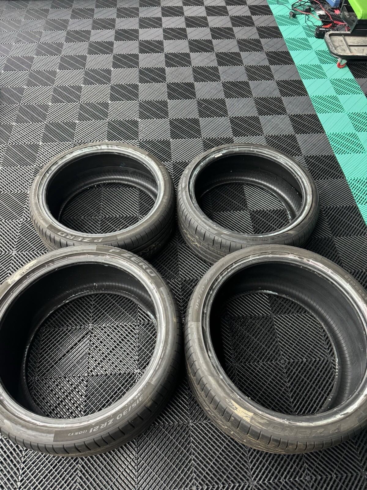 PIRELLI PZERO TYRES PART WORN