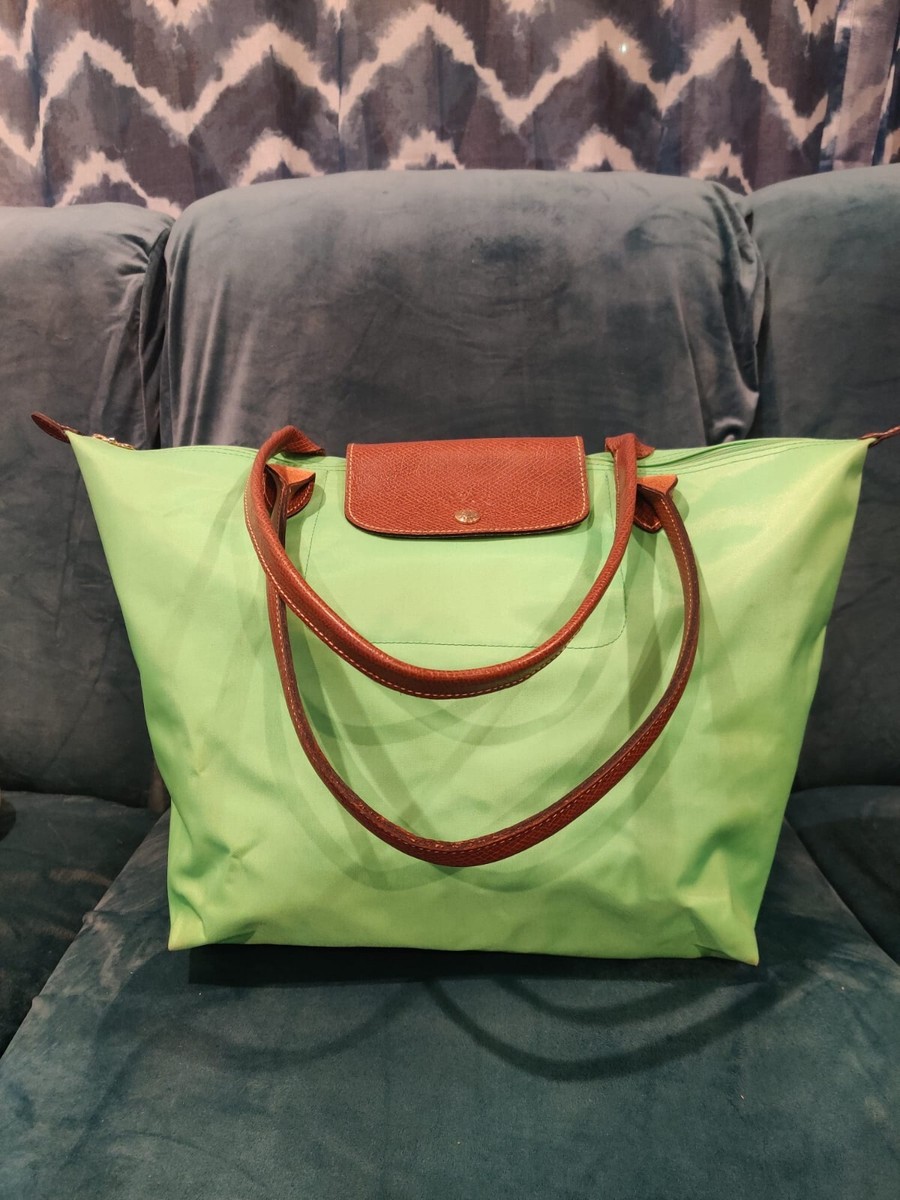 Longchamp Le Pliage Original Medium Canvas & Leather Tote Longchamp Le Pliage Original Medium Canvas & Leather Tote