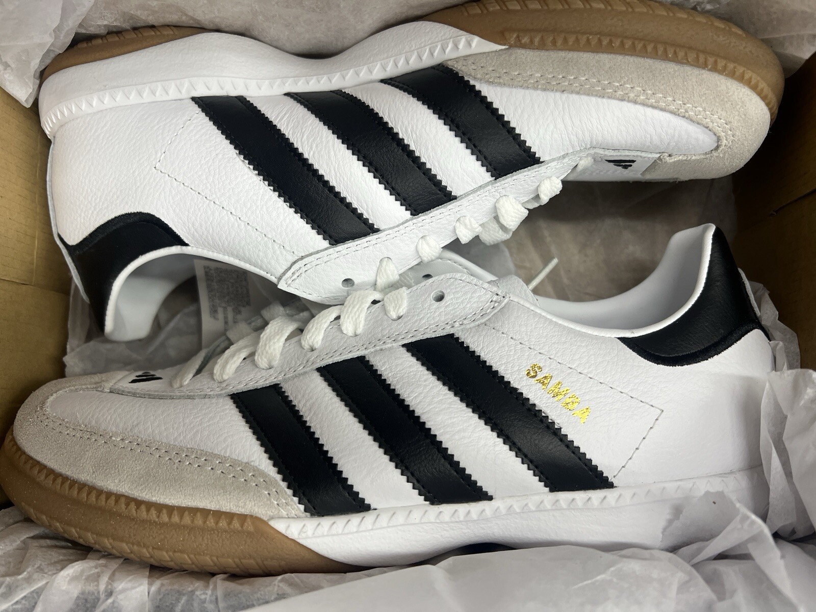 Adidas Unisex Samba MN Millennium White/Black Shoes Size Womens 7.5 (mens 6.5) Adidas Unisex Samba MN Millennium White/Black Shoes Size Womens 7.5 (mens 6.5)