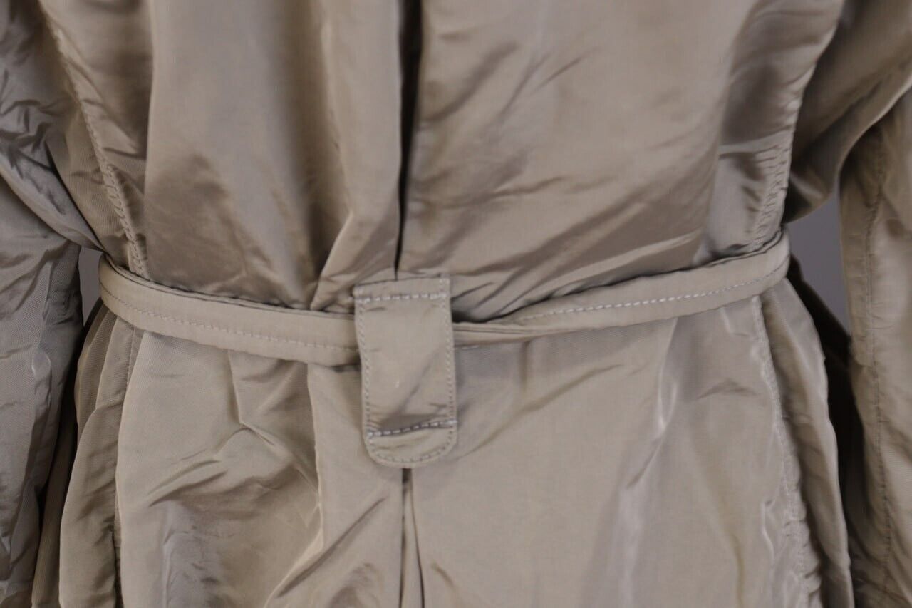 FRAUENSCHUH Ivory Snap Belt Trench Coat Jacket Si… - image 17