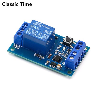 12V Single Bond Button Bistable Relay Module Modified Car Start and Stop Switch