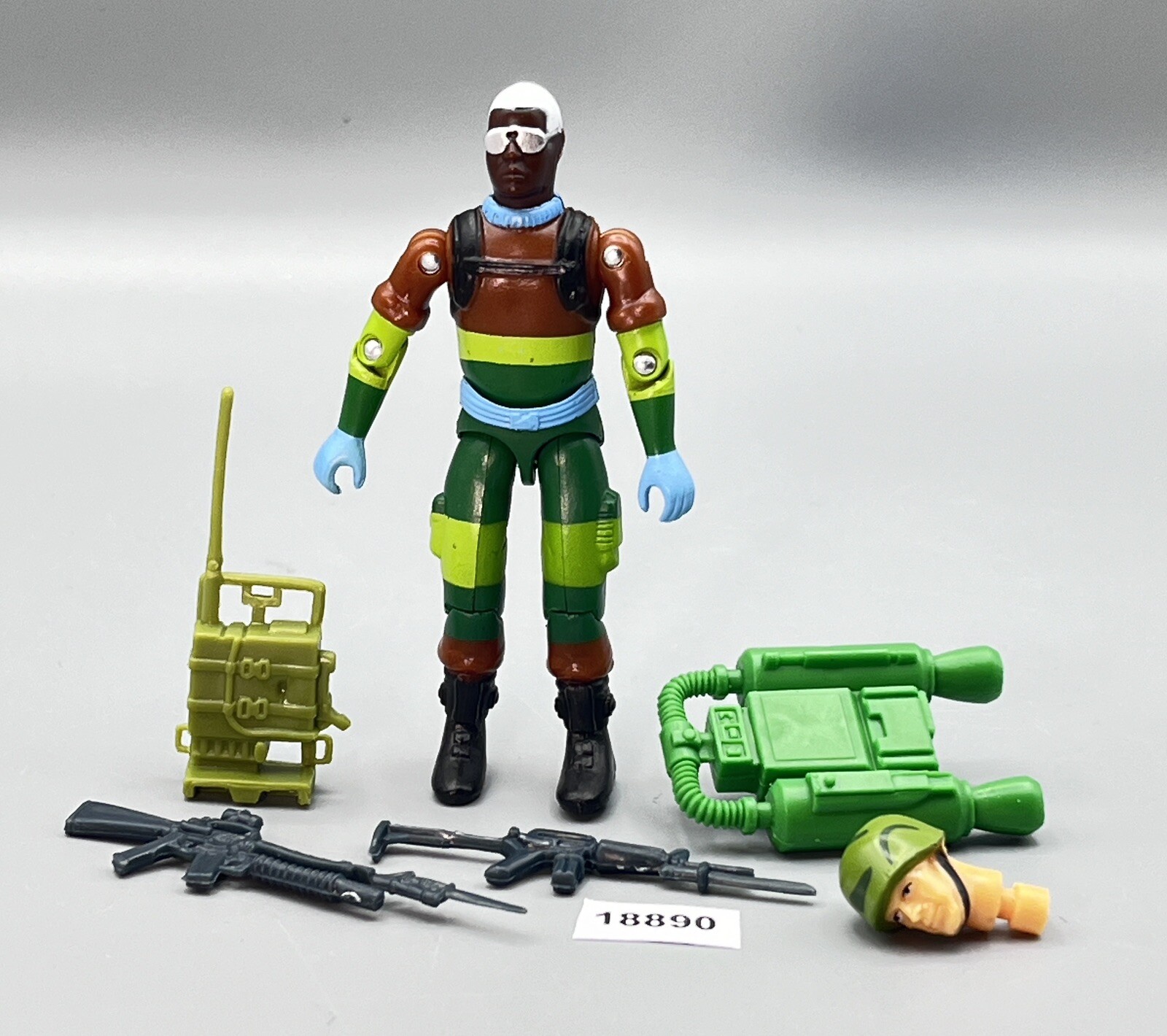 BLACK MAJOR CUSTOM DOC MARAUDER TASK FORCE TROOPER G.I. Joe 3.75