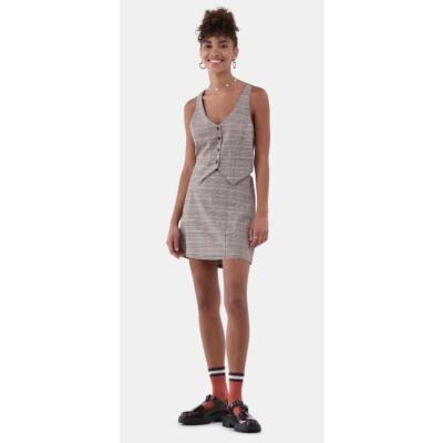 No Boundaries Junior s plus XXL (20)  2-Piece Vest Mini Skirt Set warm chocolate