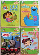 4 Leap Frog Tag Junior Books Lot Dora Cookies Numbers Thomas Train Kai Lan