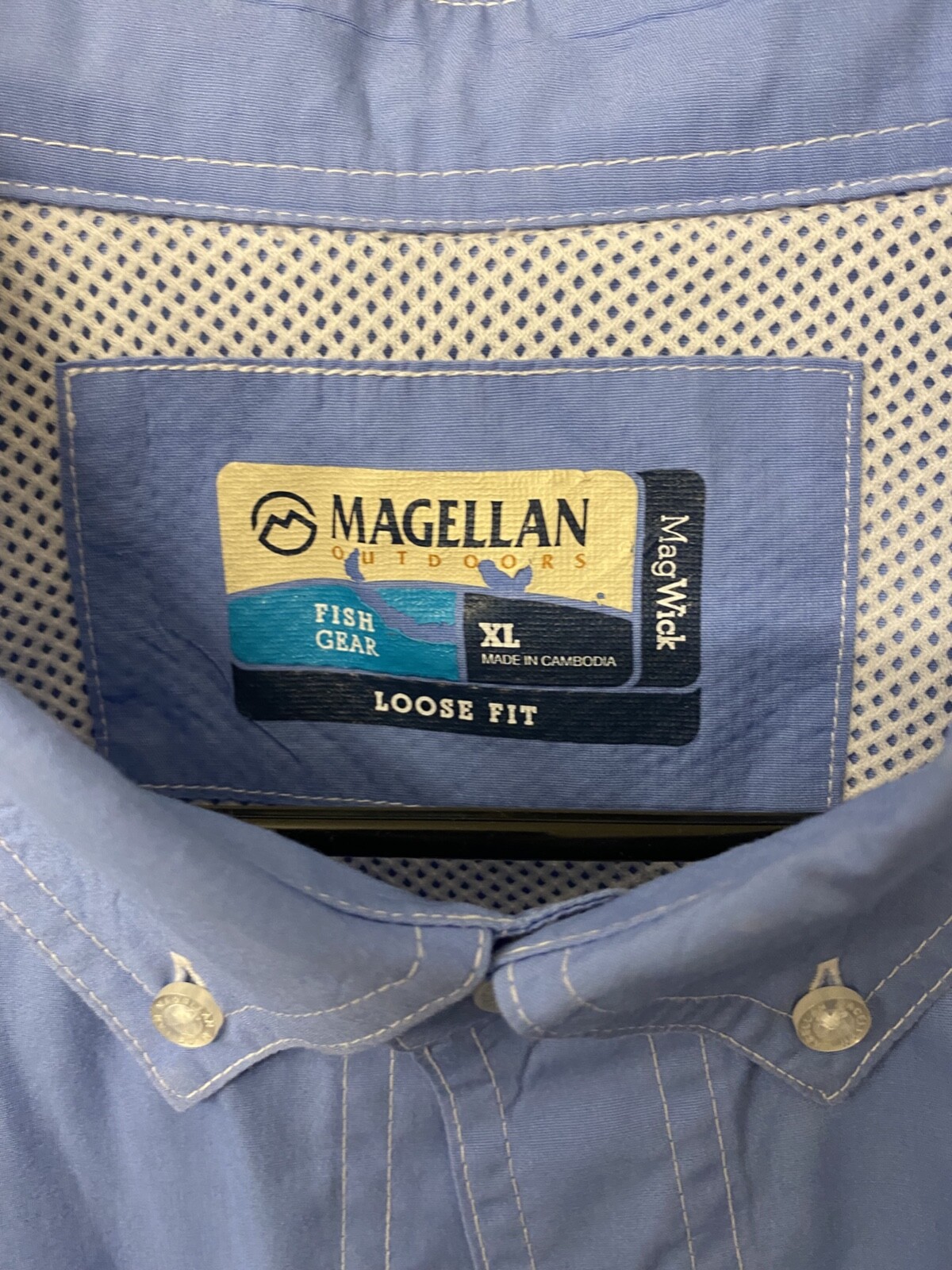 Magellan Men's Fish Gear Shirt Loose Fit, Moisture Wi… Gem