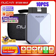 10PCS MUCAR BT200 MAX OBD2 Scanner AI Diagnostic Tool All Software Free Auto Vin