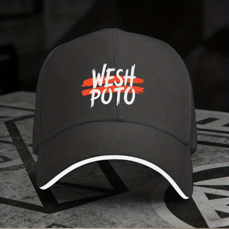 1pc,Adjustable Sandwich Baseball Cap from WESH POTO,Lightweight Printed Women's