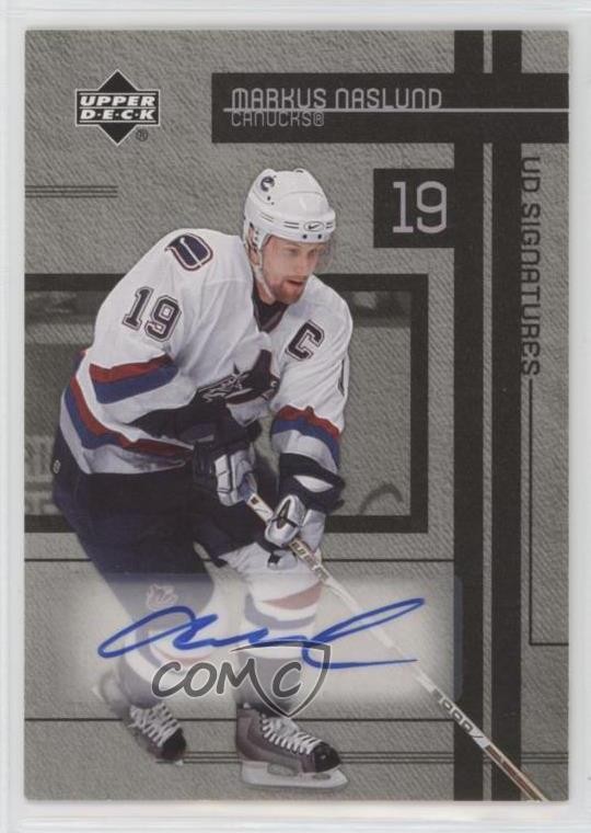 2006-07 Upper Deck UD Signatures Markus Naslund #S-MN Auto 0c3