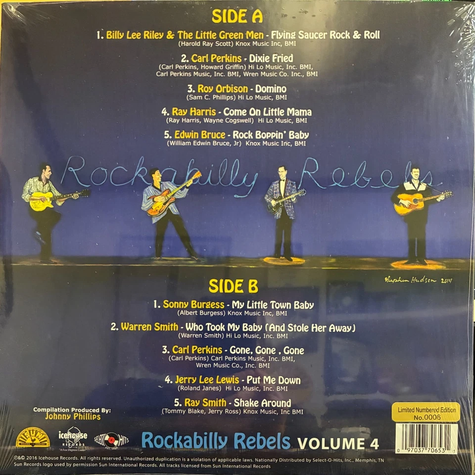 ROCKABILLY REBELS VOL. 4 (Yellow Vinyl, Limited Edition #0006) 180gm Remastered - Image 2 of 4