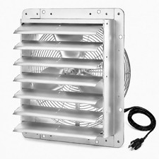 30 in Shutter Exhaust Fan Wall Mounted 7000 CFM Shutter Louver Ventilation Fan