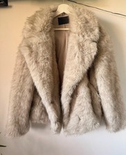 C&A Damen Kunstfelljacke Kurzjacke beige mit ...