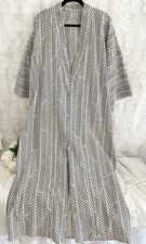 VINTAGE KYOTO Royal Hotel Long Kaftan Robe 100 Cotton LOGO Unisex One Size