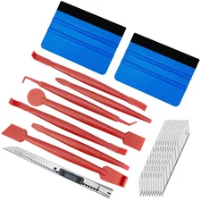 Auto Vinyl Wrap Starter Kit Car Film Tool Tinting with 2pcs Plastic Felt