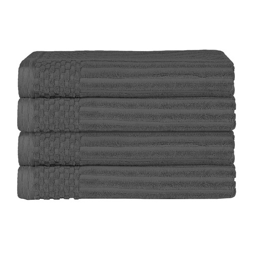 4 Piece Cotton Bath Towel Set, Includes 4 Bath Towels, Daily Use for Bathroom...