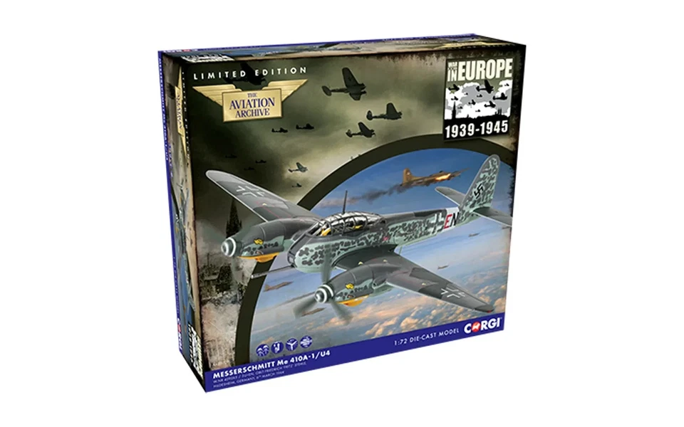 CORGI AA29701 1/72 Me 410A-1 / U4 Lu1ftwaffe 3U+EN Oblt. Friedrich Stehle 1944 - Image 3 of 4