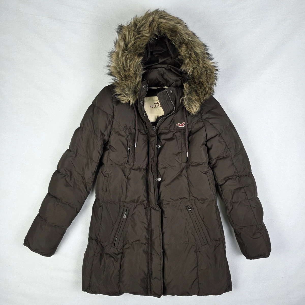 Hollister Brown Coats, Jackets & Vests Polyester Outer Shell for 