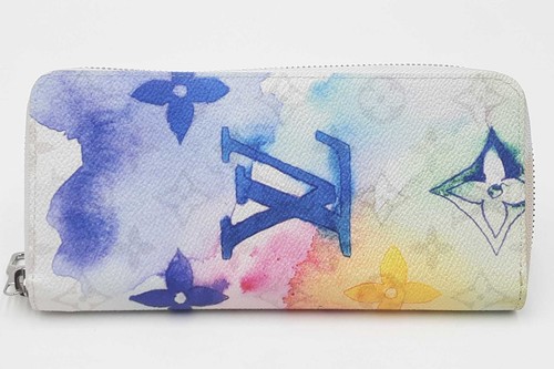 Louis Vuitton Watercolor Monogram Vertical Zippy Wallet Eb0626owxdu