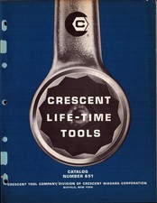 1966  Crescent Wrench Tools Catalog Number 651  11" x 8"