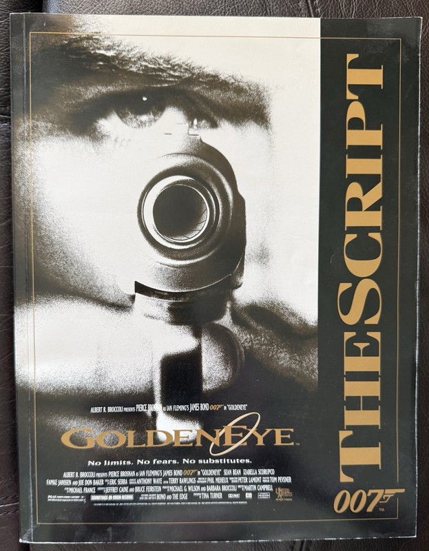 007 (James Bond) “Goldeneye” - The Script, 1995 Softbound Book.