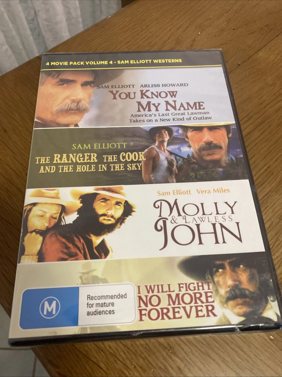 4 Sam Elliott Movies DVD Region 4 You Know My Name & More Brand New & Sealed