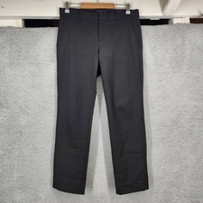 Banana Republic Ryan Slim Straight Leg Black Dress Pants Womens 6 Cotton Blend