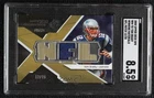 2008 SPx Winning Materials Patch NFL Letters 12/25 Tom Brady SGC 8.5