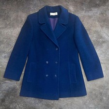 Vintage 70's Pendleton Blue Peacoat Women’s Sz 12 | Made in USA | Pure Wool