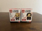 LEGO STAR WARS BRICKHEADZ (41602 & 41603) Rey & Kylo Ren ~New & Sealed~ Retired