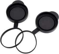 Protective Rubber Objective Lens Caps for Fits Binoculars with Outer