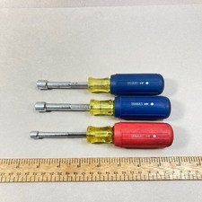 Stanley Nut Driver Set 3 Pc SAE Rubber Grip (...