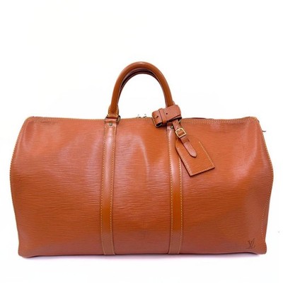 Louis Vuitton M42968 Boston Bag Keepall 50 Epi Leather Gold Made In France JP