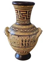 Museum Mini Pottery Vases 800 BC Handmade in Greece Vassilopoulos 3.25" Tall