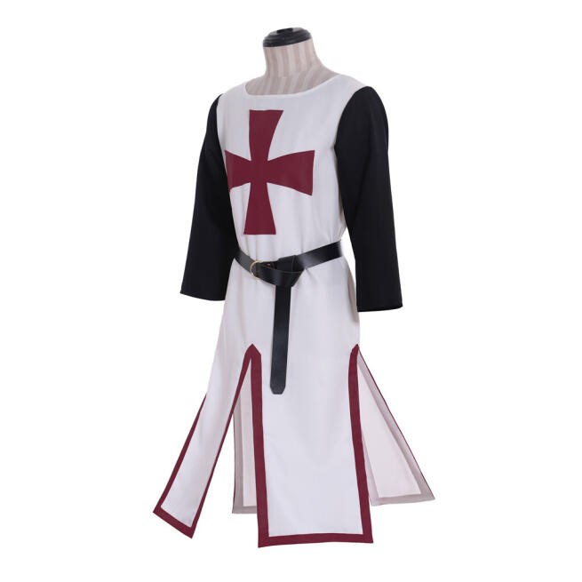 Disfraz Cosplay Guerrero Medieval Caballero Templario Cruzado Adulto Vestido Sin Mangas