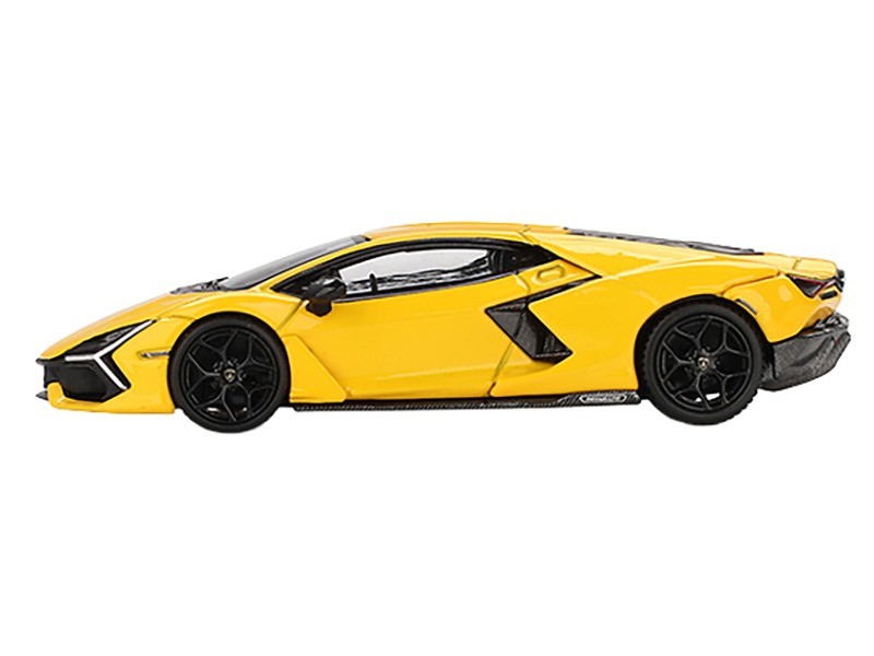 LAMBORGHINI REVUELTO YELLOW 1/64 DIECAST MODEL CAR BY MINI GT