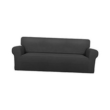 Super Stretch Sofa Slipcover   Spandex Non Slip Soft Couch Large Dark Gray