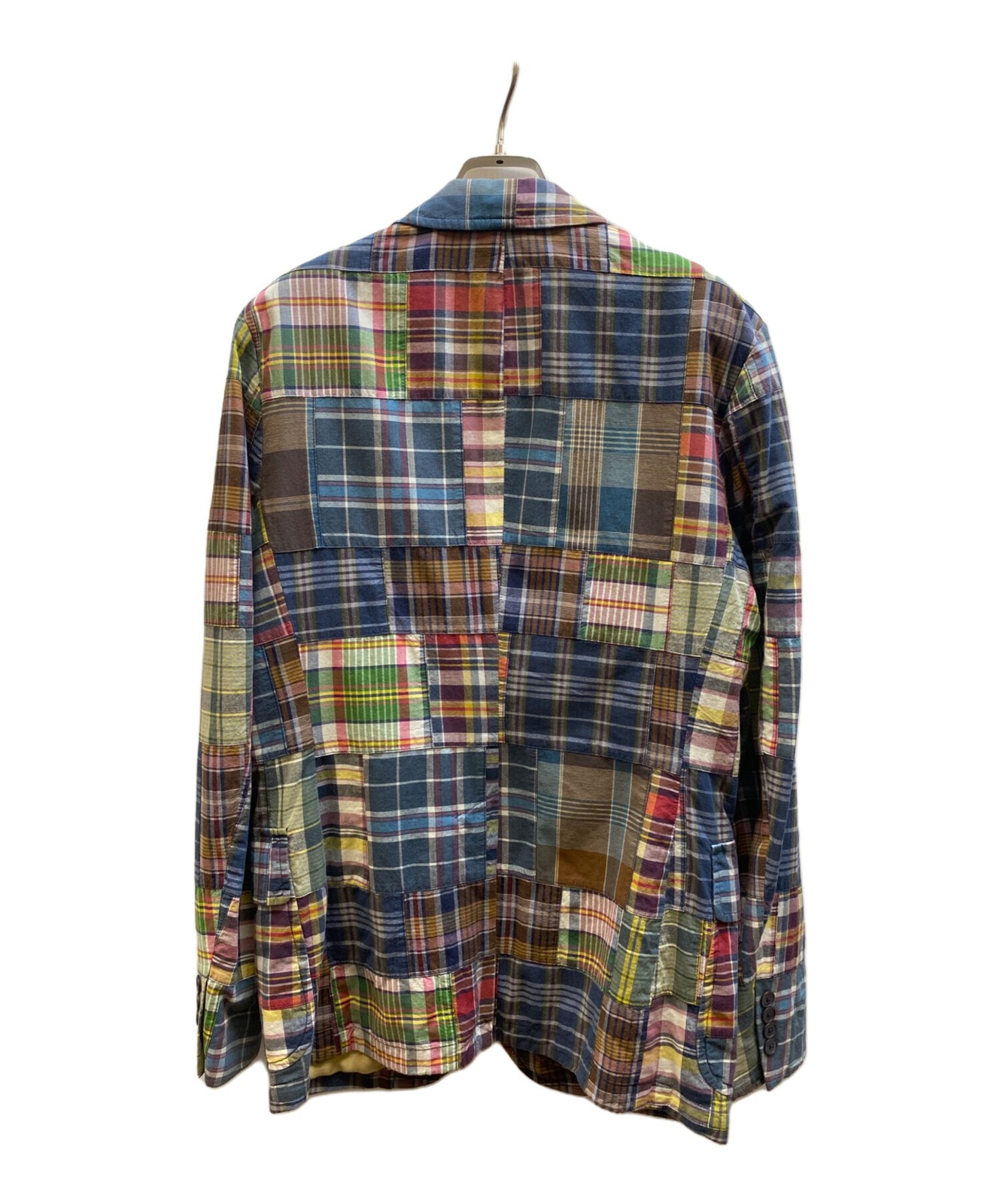 Men's Multicolor Madras Check Patchwork Jacket by… - image 2
