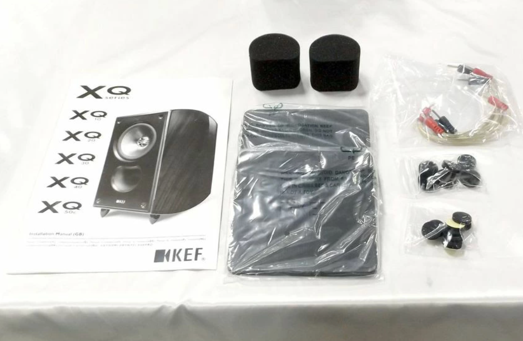 KEF Speaker System pair XQ10 Mahogany Operation confirmed From
