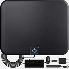 Amplified HD Digital TV Antenna - 180 Mile Range, 4K 8K Ready, Indoor Smart TV